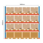 Kaubaaluste riiuli põhiosa Boracs 4500x3600mm