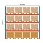 Kaubaaluste riiuli põhiosa Boracs 5500x3600mm