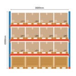 Kaubaaluste riiuli põhiosa Boracs 6500x3600mm