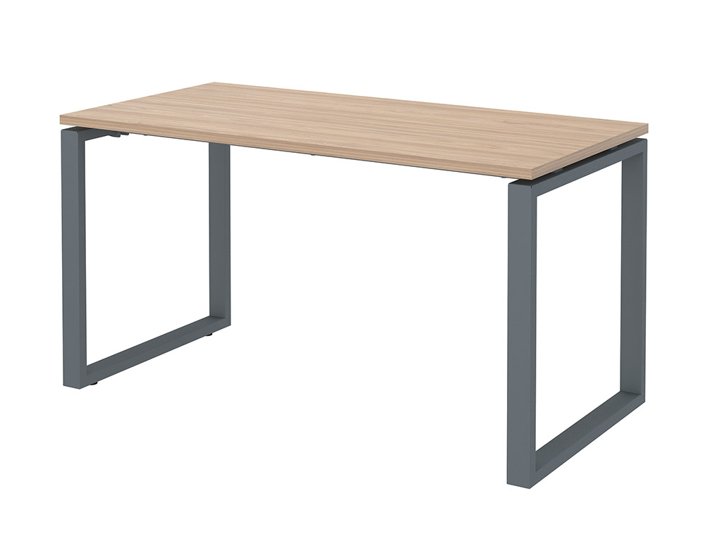 1 Office table PRMTO 1600x700mm, oak/dark grey - Image 1