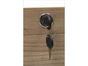 Drawer cupboard on wheels 3 drawers, lockable, for table PRMTO, oak - Image 3