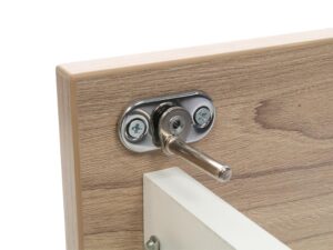 Drawer cupboard on wheels 3 drawers, lockable, for table PRMTO, oak - Image 4