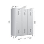 RIIDEKAPP PRACTICE 1x300 ja 2x400 mm, RAL 7038, jalgadega