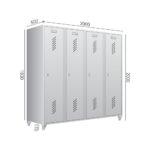 RIIDEKAPP PRACTICE 4×500 mm, RAL 7038, jalgadega