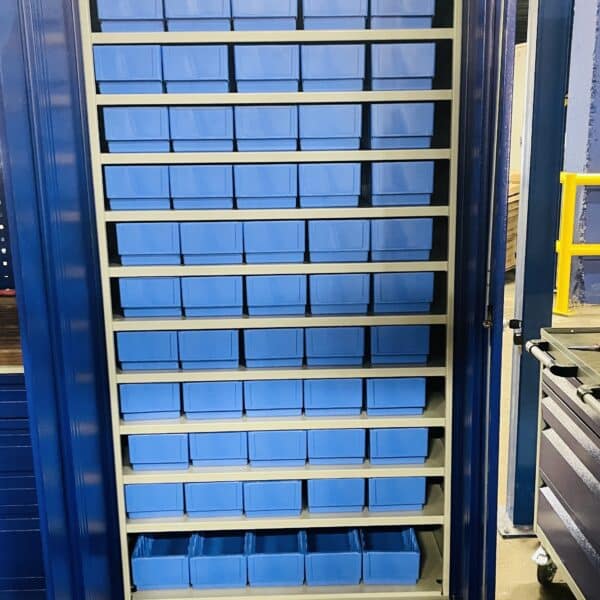 Tööriistakapp 1990x950x500 mm laokarpidega, 55 tk